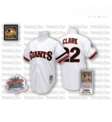Mens Mitchell and Ness San Francisco Giants 22 Will Clark Authentic White Throwback MLB Jersey Mens Mitchell and Ness San Francisco Giants 22 Will Clark Authentic White Throwback MLB Jersey
