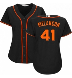 Womens Majestic San Francisco Giants 41 Mark Melancon Replica Black Alternate Cool Base MLB Jersey Womens Majestic San Francisco Giants 41 Mark Melancon Replica Black Alternate Cool Base MLB Jersey