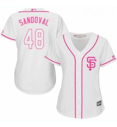 Womens Majestic San Francisco Giants 48 Pablo Sandoval Replica White Fashion Cool Base MLB Jersey Womens Majestic San Francisco Giants 48 Pablo Sandoval Replica White Fashion Cool Base MLB Jersey