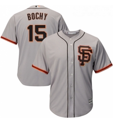 Youth Majestic San Francisco Giants 15 Bruce Bochy Replica Grey Road 2 Cool Base MLB Jersey Youth Majestic San Francisco Giants 15 Bruce Bochy Replica Grey Road 2 Cool Base MLB Jersey