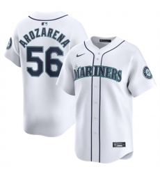 Men Seattle Mariners 56 Randy Arozarena White 2024 Home Limited Stitched Jersey Men Seattle Mariners 56 Randy Arozarena White 2024 Home Limited Stitched Jersey