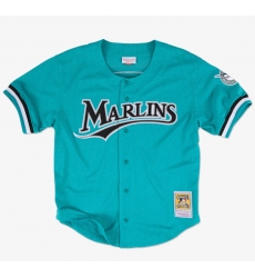 Men's Blank Teal Florida Marlins 1995 Authentic Batting Practice Jersey Men's Blank Teal Florida Marlins 1995 Authentic Batting Practice Jersey