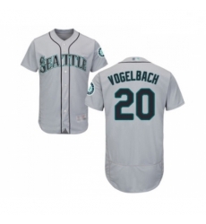 Mens Seattle Mariners 20 Dan Vogelbach Grey Road Flex Base Authentic Collection Baseball Jersey Mens Seattle Mariners 20 Dan Vogelbach Grey Road Flex Base Authentic Collection Baseball Jersey