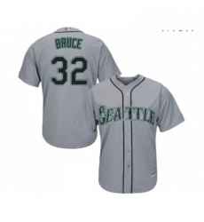 Mens Seattle Mariners 32 Jay Bruce Replica Grey Road Cool Base Baseball Jersey Mens Seattle Mariners 32 Jay Bruce Replica Grey Road Cool Base Baseball Jersey