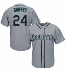 Womens Majestic Seattle Mariners 24 Ken Griffey Replica Grey Road Cool Base MLB Jersey Womens Majestic Seattle Mariners 24 Ken Griffey Replica Grey Road Cool Base MLB Jersey
