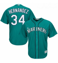 Womens Majestic Seattle Mariners 34 Felix Hernandez Authentic Teal Green Alternate Cool Base MLB Jersey Womens Majestic Seattle Mariners 34 Felix Hernandez Authentic Teal Green Alternate Cool Base MLB Jersey