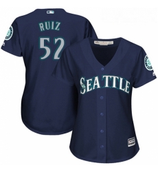 Womens Majestic Seattle Mariners 52 Carlos Ruiz Authentic Navy Blue Alternate 2 Cool Base MLB Jersey Womens Majestic Seattle Mariners 52 Carlos Ruiz Authentic Navy Blue Alternate 2 Cool Base MLB Jersey