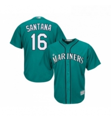 Youth Seattle Mariners 16 Domingo Santana Replica Teal Green Alternate Cool Base Baseball Jersey Youth Seattle Mariners 16 Domingo Santana Replica Teal Green Alternate Cool Base Baseball Jersey