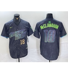 Men Tampa Bay Rays 18 Shane McClanahan Charcoal 2024 City Connect Limited Stitched Baseball Jersey 2 Men Tampa Bay Rays 18 Shane McClanahan Charcoal 2024 City Connect Limited Stitched Baseball Jersey 2
