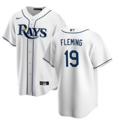 Men Tampa Bay Rays 19 Josh Fleming White Cool Base Stitched Baseball Jersey Men Tampa Bay Rays 19 Josh Fleming White Cool Base Stitched Baseball Jersey
