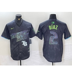 Men Tampa Bay Rays 2 Yandy D EDaz Charcoal 2024 City Connect Limited Stitched Baseball Jersey 2 Men Tampa Bay Rays 2 Yandy D EDaz Charcoal 2024 City Connect Limited Stitched Baseball Jersey 2