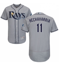 Mens Majestic Tampa Bay Rays 11 Adeiny Hechavarria Grey Flexbase Authentic Collection MLB Jersey Mens Majestic Tampa Bay Rays 11 Adeiny Hechavarria Grey Flexbase Authentic Collection MLB Jersey