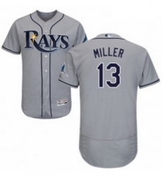 Mens Majestic Tampa Bay Rays 13 Brad Miller Grey Road Flex Base Authentic Collection MLB Jersey Mens Majestic Tampa Bay Rays 13 Brad Miller Grey Road Flex Base Authentic Collection MLB Jersey