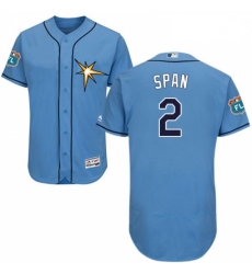 Mens Majestic Tampa Bay Rays 2 Denard Span Light Blue Flexbase Authentic Collection MLB Jersey Mens Majestic Tampa Bay Rays 2 Denard Span Light Blue Flexbase Authentic Collection MLB Jersey