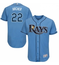 Mens Majestic Tampa Bay Rays 22 Chris Archer Alternate Columbia Flexbase Authentic Collection MLB Jersey Mens Majestic Tampa Bay Rays 22 Chris Archer Alternate Columbia Flexbase Authentic Collection MLB Jersey