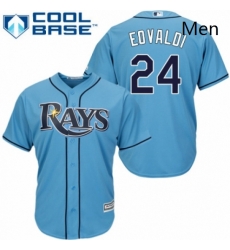 Mens Majestic Tampa Bay Rays 24 Nathan Eovaldi Replica Light Blue Alternate 2 Cool Base MLB Jersey Mens Majestic Tampa Bay Rays 24 Nathan Eovaldi Replica Light Blue Alternate 2 Cool Base MLB Jersey