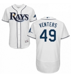 Mens Majestic Tampa Bay Rays 49 Jonny Venters Home White Home Flex Base Authentic Collection MLB Jersey Mens Majestic Tampa Bay Rays 49 Jonny Venters Home White Home Flex Base Authentic Collection MLB Jersey