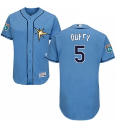 Mens Majestic Tampa Bay Rays 5 Matt Duffy Light Blue Flexbase Authentic Collection MLB Jersey Mens Majestic Tampa Bay Rays 5 Matt Duffy Light Blue Flexbase Authentic Collection MLB Jersey