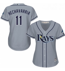Womens Majestic Tampa Bay Rays 11 Adeiny Hechavarria Authentic Grey Road Cool Base MLB Jersey Womens Majestic Tampa Bay Rays 11 Adeiny Hechavarria Authentic Grey Road Cool Base MLB Jersey
