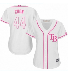Womens Majestic Tampa Bay Rays 44 C J Cron Authentic White Fashion Cool Base MLB Jersey Womens Majestic Tampa Bay Rays 44 C J Cron Authentic White Fashion Cool Base MLB Jersey