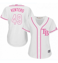 Womens Majestic Tampa Bay Rays 49 Jonny Venters Authentic White Fashion Cool Base MLB Jersey Womens Majestic Tampa Bay Rays 49 Jonny Venters Authentic White Fashion Cool Base MLB Jersey