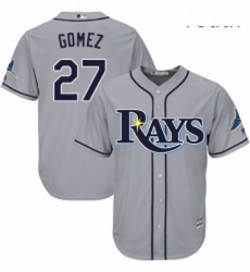 Youth Majestic Tampa Bay Rays 27 Carlos Gomez Authentic Grey Road Cool Base MLB Jersey Youth Majestic Tampa Bay Rays 27 Carlos Gomez Authentic Grey Road Cool Base MLB Jersey