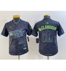 Youth Tampa Bay Rays 18 Shane McClanahan Charcoal 2024 City Connect Limited Stitched Baseball Jersey 5 Youth Tampa Bay Rays 18 Shane McClanahan Charcoal 2024 City Connect Limited Stitched Baseball Jersey 5