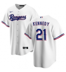 Men Texas Rangers 21 Ian Kennedy White Cool Base Stitched Baseball Jersey Men Texas Rangers 21 Ian Kennedy White Cool Base Stitched Baseball Jersey