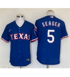 Men Texas Rangers 5 Corey Seager Royal With Patch Cool Base Stitched MLB Jersey Men Texas Rangers 5 Corey Seager Royal With Patch Cool Base Stitched MLB Jersey