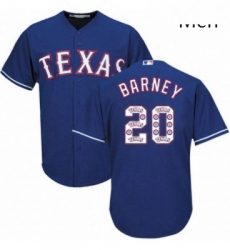 Mens Majestic Texas Rangers 20 Darwin Barney Authentic Royal Blue Team Logo Fashion Cool Base MLB Jersey Mens Majestic Texas Rangers 20 Darwin Barney Authentic Royal Blue Team Logo Fashion Cool Base MLB Jersey