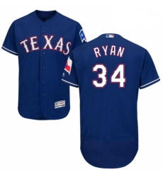 Mens Majestic Texas Rangers 34 Nolan Ryan Royal Blue Alternate Flex Base Authentic Collection MLB Jersey Mens Majestic Texas Rangers 34 Nolan Ryan Royal Blue Alternate Flex Base Authentic Collection MLB Jersey