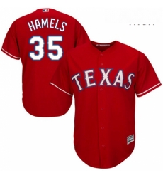 Mens Majestic Texas Rangers 35 Cole Hamels Replica Red Alternate Cool Base MLB Jersey Mens Majestic Texas Rangers 35 Cole Hamels Replica Red Alternate Cool Base MLB Jersey
