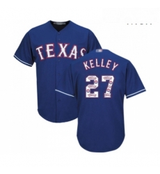 Mens Texas Rangers 27 Shawn Kelley Authentic Royal Blue Team Logo Fashion Cool Base Baseball Jersey Mens Texas Rangers 27 Shawn Kelley Authentic Royal Blue Team Logo Fashion Cool Base Baseball Jersey
