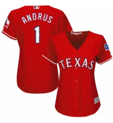 Womens Majestic Texas Rangers 1 Elvis Andrus Authentic Red Alternate Cool Base MLB Jersey Womens Majestic Texas Rangers 1 Elvis Andrus Authentic Red Alternate Cool Base MLB Jersey