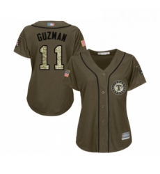 Womens Texas Rangers 11 Ronald Guzman Authentic Green Salute to Service Baseball Jersey Womens Texas Rangers 11 Ronald Guzman Authentic Green Salute to Service Baseball Jersey