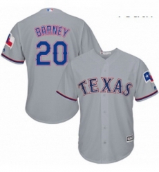 Youth Majestic Texas Rangers 20 Darwin Barney Authentic Grey Road Cool Base MLB Jersey Youth Majestic Texas Rangers 20 Darwin Barney Authentic Grey Road Cool Base MLB Jersey