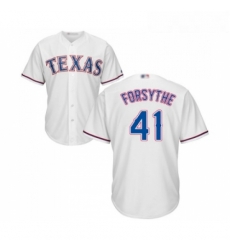 Youth Texas Rangers 41 Logan Forsythe Replica White Home Cool Base Baseball Jersey Youth Texas Rangers 41 Logan Forsythe Replica White Home Cool Base Baseball Jersey