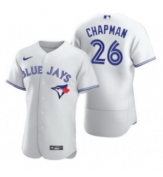 Men Toronto Blue Jays 26 Matt Chapman White Flex Base Stitched Baseball jersey Men Toronto Blue Jays 26 Matt Chapman White Flex Base Stitched Baseball jersey
