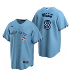 Men Toronto Blue Jays 8 Cavan Biggio Light Blue Cool Base Stitched Jersey Men Toronto Blue Jays 8 Cavan Biggio Light Blue Cool Base Stitched Jersey