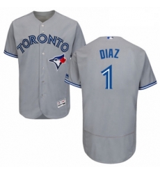 Mens Majestic Toronto Blue Jays 1 Aledmys Diaz Grey Road Flex Base Authentic Collection MLB Jersey Mens Majestic Toronto Blue Jays 1 Aledmys Diaz Grey Road Flex Base Authentic Collection MLB Jersey