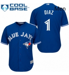 Mens Majestic Toronto Blue Jays 1 Aledmys Diaz Replica Blue Alternate MLB Jersey Mens Majestic Toronto Blue Jays 1 Aledmys Diaz Replica Blue Alternate MLB Jersey