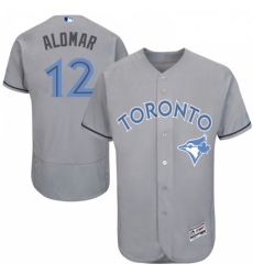 Mens Majestic Toronto Blue Jays 12 Roberto Alomar Authentic Gray 2016 Fathers Day Fashion Flex Base Jersey Mens Majestic Toronto Blue Jays 12 Roberto Alomar Authentic Gray 2016 Fathers Day Fashion Flex Base Jersey