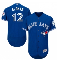 Mens Majestic Toronto Blue Jays 12 Roberto Alomar Blue Alternate Flex Base Authentic Collection MLB Jersey Mens Majestic Toronto Blue Jays 12 Roberto Alomar Blue Alternate Flex Base Authentic Collection MLB Jersey