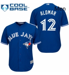Mens Majestic Toronto Blue Jays 12 Roberto Alomar Replica Blue Alternate MLB Jersey Mens Majestic Toronto Blue Jays 12 Roberto Alomar Replica Blue Alternate MLB Jersey