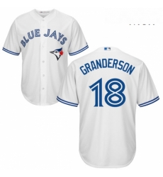 Mens Majestic Toronto Blue Jays 18 Curtis Granderson Replica White Home MLB Jersey Mens Majestic Toronto Blue Jays 18 Curtis Granderson Replica White Home MLB Jersey