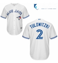 Mens Majestic Toronto Blue Jays 2 Troy Tulowitzki Replica White Home MLB Jersey Mens Majestic Toronto Blue Jays 2 Troy Tulowitzki Replica White Home MLB Jersey