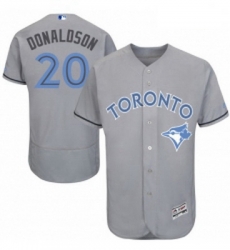 Mens Majestic Toronto Blue Jays 20 Josh Donaldson Authentic Gray 2016 Fathers Day Fashion Flex Base Jersey Mens Majestic Toronto Blue Jays 20 Josh Donaldson Authentic Gray 2016 Fathers Day Fashion Flex Base Jersey