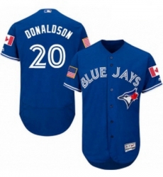 Mens Majestic Toronto Blue Jays 20 Josh Donaldson Authentic Royal Blue Fashion Stars Stripes Flex Base Jersey Mens Majestic Toronto Blue Jays 20 Josh Donaldson Authentic Royal Blue Fashion Stars Stripes Flex Base Jersey