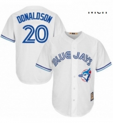 Mens Majestic Toronto Blue Jays 20 Josh Donaldson Authentic White Cooperstown MLB Jersey Mens Majestic Toronto Blue Jays 20 Josh Donaldson Authentic White Cooperstown MLB Jersey
