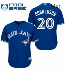 Mens Majestic Toronto Blue Jays 20 Josh Donaldson Replica Blue Alternate MLB Jersey Mens Majestic Toronto Blue Jays 20 Josh Donaldson Replica Blue Alternate MLB Jersey